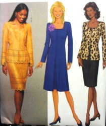 3252 EZ ZIPPERED LS TOP LENGTHS,STRT SKIRT PATTERN 8-12,14-18